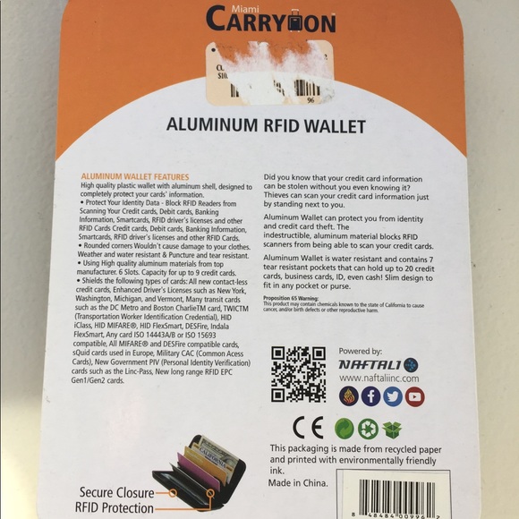 Aluminum RFID Wallet - Picture 2 of 2